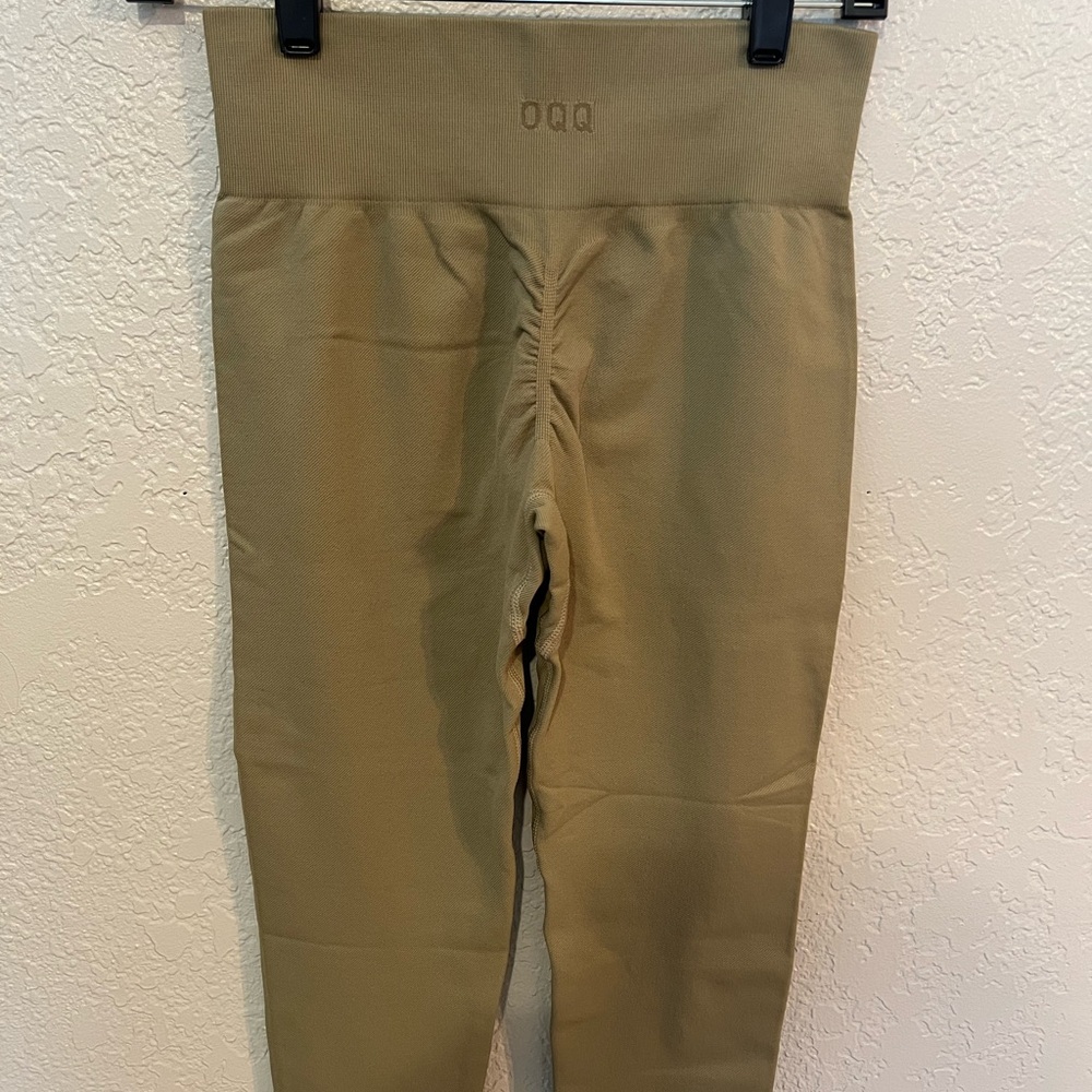 Women's Tan High-Waist Leggings